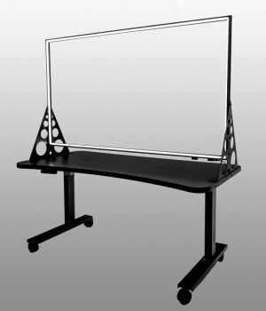 A large board that is see through