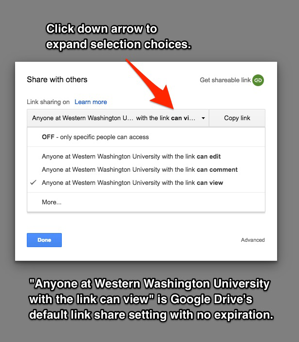 Google Drive permissions
