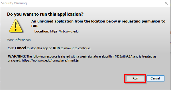 Click \&quot;Run\&quot; to run the Banner application.