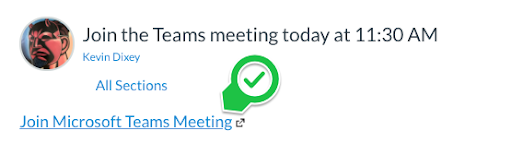 Click "Join Microsoft Teams Meeting"