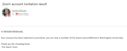 Zoom Account Information