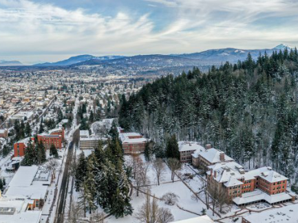 Snowy Western Washington University overview