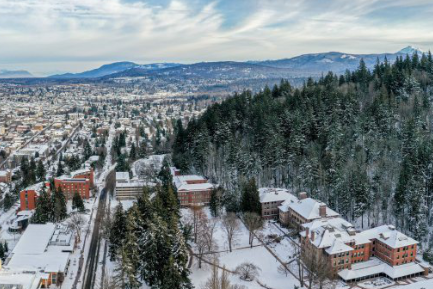 Snowy Western Washington University overview