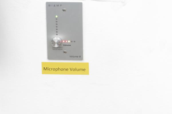 view of wall mounted volume control