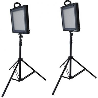 image of light kit shows two lights with stands