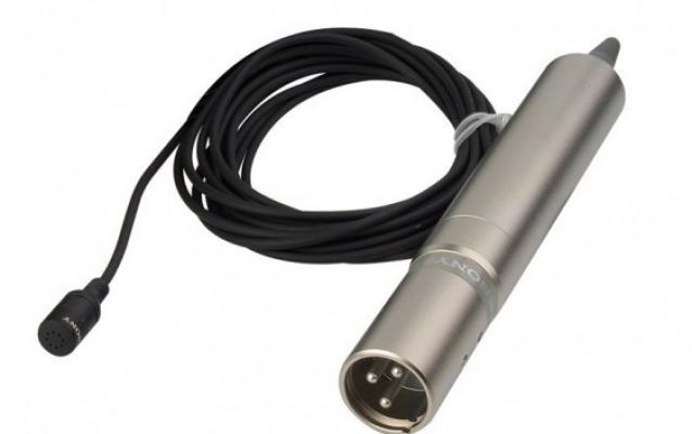 Image of lapel mic with XLR connnection